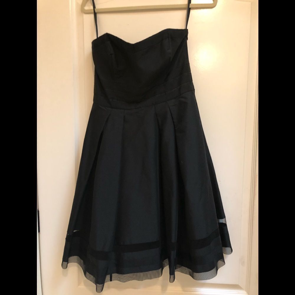 Strapless Cocktail / wedding dress sheer dress size 4